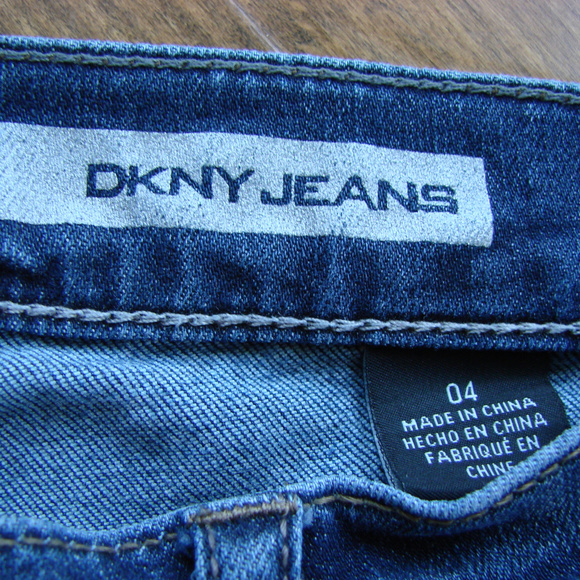 DKNY Denim Jeans Soho Skinny Donna Karan Straight Leg Tall Denim Jeans Size 4 - Picture 3 of 5